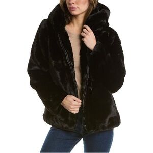 Apparis Black Faux Fur Jacket